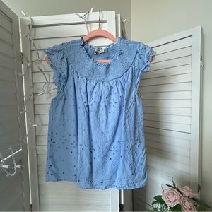 Loft Light Blue Blouse, Size XL